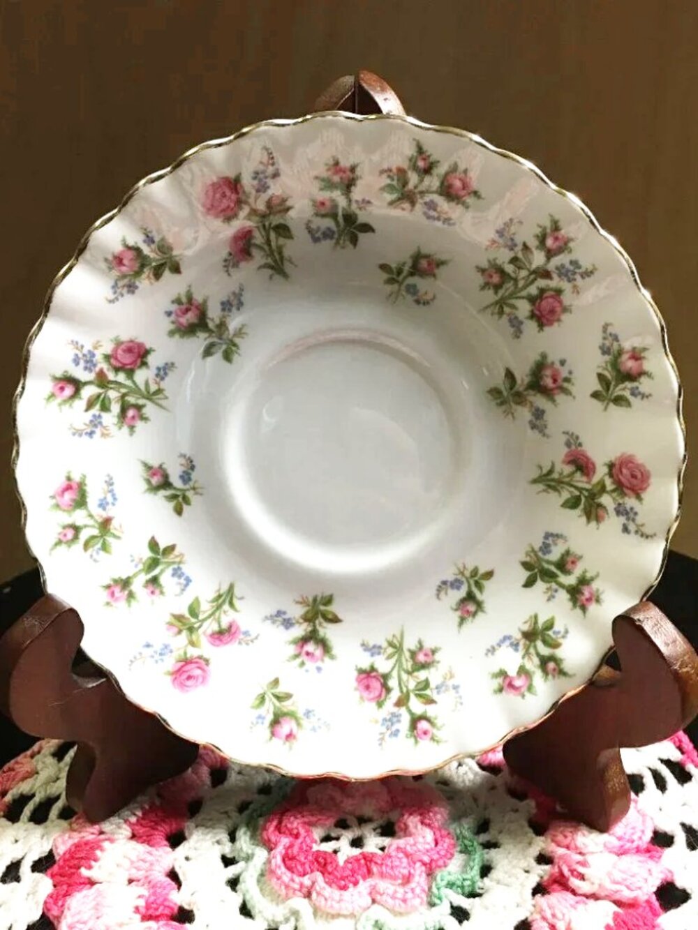 Royal Albert England Winsome Bone China Spare Saucer Replacement Gold Trim